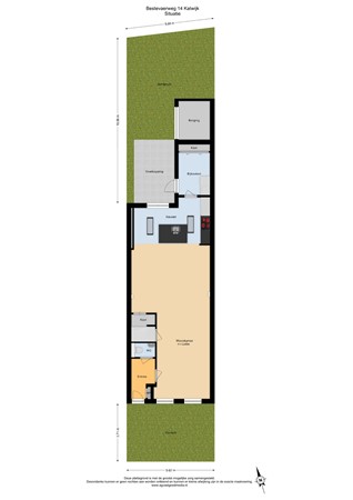 Floorplan - Bestevaerweg 14, 2225 PC Katwijk